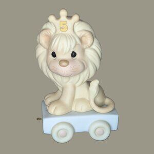 3 for $20 Precious Moments 5th Birthday Train Car Lion 1985 with Original Box